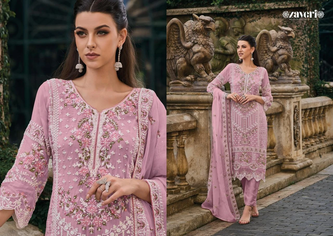 Zaveri Femina Colour Edition 2 Soft Organza Wholesale Fancy Readymade Salwar Suit Catalog — Wholesale Readymade Suit, MPA wholesale from Surat - Gallery Image 2